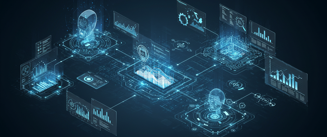 Custom AI Solution Development workflow illustration